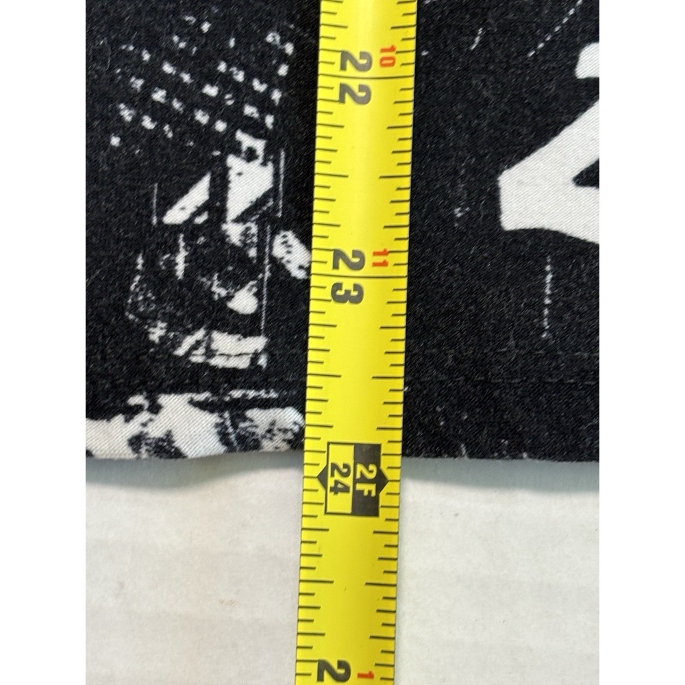 Streetwear Society Graphic T Shirt Black White All Over Print Stretch Tee L - Picture 7 of 7